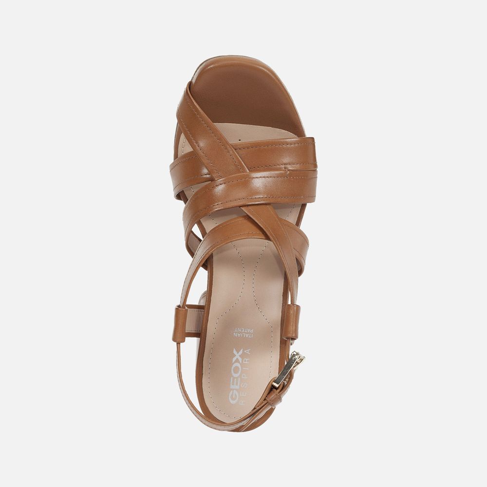 Sandales Geox Genziana - Marron - Femme 650918-WCD